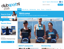 Tablet Screenshot of clubsportnl.org.uk